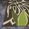 Couristan Covington Areca Palms Brown/forest Green Indoor/outdoor Area Rugs