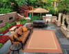 Couristan Recife Stria Texture Natural/terra Cotta Indoor/outdoor Area Rugs