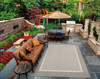 Couristan Recife Stria Texture Champagne/taupe Indoor/outdoor Area Rugs