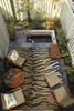 Couristan Dolce Bengal New Gold Indoor/outdoor Area Rugs