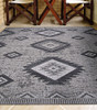 Couristan Veranda Posh Light Grey/anthracite Indoor/outdoor Area Rugs