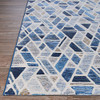 Couristan Easton City Bricks Graffiti Blue Indoor Area Rugs