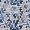 Couristan Easton City Bricks Graffiti Blue Indoor Area Rugs