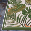 Couristan Dolce Flowering Fern Ivory/hunter Green Indoor/outdoor Area Rugs
