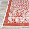 Couristan Monaco Sea Pier Sand/maroon Indoor/outdoor Area Rugs