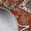 Feizy 39AHFBLU Percy Machine Made Rust / Blue Area Rugs