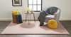 Feizy 4506FPNK Luxe Velour Machine Made Pink Area Rugs