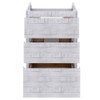 Fresca Formosa 47" Floor Standing Modern Bathroom Cabinet In Rustic White - FCB31-122412RWH-FC