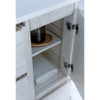 Fresca Formosa 48" Floor Standing Modern Bathroom Cabinet W/ Top & Sink In Rustic White - FCB31-122412RWH-FC-CWH-U