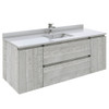 Fresca Formosa 54" Wall Hung Modern Bathroom Cabinet W/ Top & Sink In Ash - FCB31-123012ASH-CWH-U