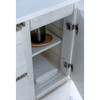 Fresca Formosa 82" Floor Standing Open Bottom Double Sink Modern Bathroom Cabinet In Rustic White - FCB31-361236RWH-FS