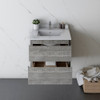 Fresca Formosa 24" Wall Hung Modern Bathroom Cabinet W/ Top & Sink In Ash - FCB3124ASH-CWH-U