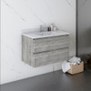 Fresca Formosa 29" Wall Hung Modern Bathroom Cabinet In Ash - FCB3130ASH