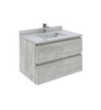 Fresca Formosa 30" Wall Hung Modern Bathroom Cabinet W/ Top & Sink In Ash - FCB3130ASH-CWH-U