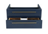 Fresca Lucera 30" Royal Blue Wall Hung Undermount Sink Modern Bathroom Cabinet - FCB6130RBL-UNS