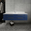 Fresca Lucera 60" Royal Blue Wall Hung Single Undermount Sink Modern Bathroom Cabinet - FCB6160RBL-UNS