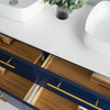 Fresca Lucera 72" Royal Blue Wall Hung Double Vessel Sink Modern Bathroom Cabinet - FCB6172RBL-VSL