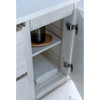 Fresca Formosa 60" Floor Standing Single Sink Modern Bathroom Vanity W/ Mirror In Rustic White - FVN31-123612RWH-FC