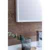 Fresca Formosa 30" Floor Standing Modern Bathroom Vanity W/ Open Bottom & Mirror In Rustic White - FVN3130RWH-FS