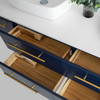 Fresca Lucera 60" Royal Blue Wall Hung Double Vessel Sink Modern Bathroom Vanity W/ Medicine Cabinets - FVN6160RBL-VSL-D
