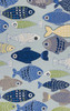 KAS Rugs Sonesta 2010 Lt Blue Sea Of Fish Hand-hooked Area Rugs