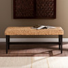 Water Hyacinth Bench - Black & Natural