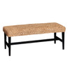 Water Hyacinth Bench - Black & Natural
