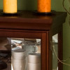 Double Door Curio - Mahogany