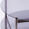 Glendwald Round Cocktail Table W/ Glass Top