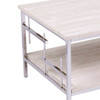 Freston Faux Marble Cocktail Table