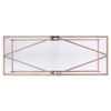 Nicholance Contemporary Glass-top Console Table