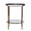 Cortinada Round Faux Marble End Table