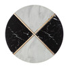 Cortinada Round Faux Marble End Table