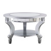 Linsay Mirrored Round Cocktail Table