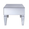 Darien Contemporary Mirrored Rectangular Cocktail Table