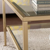 Keller Square Metal/glass Open Shelf Cocktail Table - Ck3730
