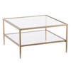 Keller Square Metal/glass Open Shelf Cocktail Table - Ck3730