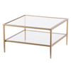 Keller Square Metal/glass Open Shelf Cocktail Table - Ck3730