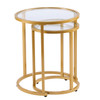 Evelyn Glam Nesting Side Table 2pc Set – Gold