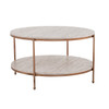 Silas Round Faux Stone Cocktail Table - Ck5730