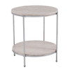 Silas Round Faux Stone End Table - Ck5742