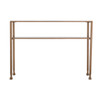 Jaymes Gold Metal And Glass Console Table