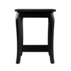 Ava Square End Table - Black