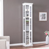 Balterley Tall Curio W/ Glass Door - White