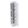 Balterley Tall Curio W/ Glass Door - White