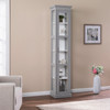 Balterley Tall Curio W/ Glass Door - Gray