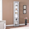 Balterley Tall Curio W/ Glass Door - Gray