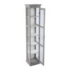 Balterley Tall Curio W/ Glass Door - Gray