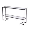 Horten Glam Narrow Console Table - Black