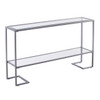 Horten Glam Narrow Console Table - Silver